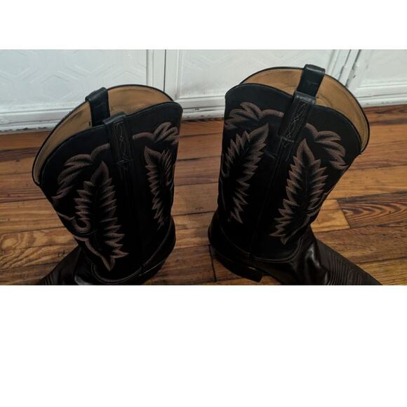 Lucchese Classics L156264 Handmade Boots Black/Brown Size 10.5 - Picture 4 of 16